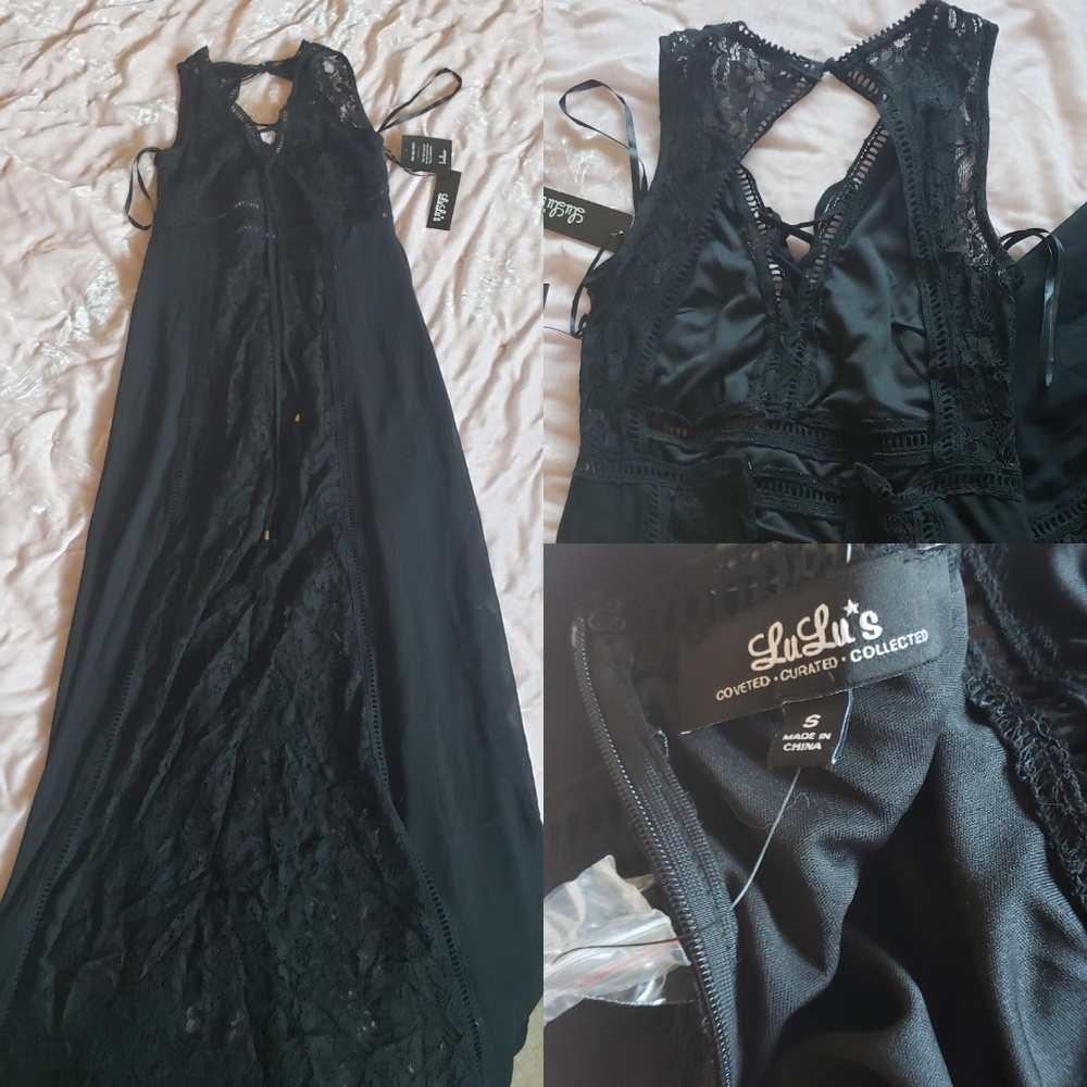 Black maxi dress